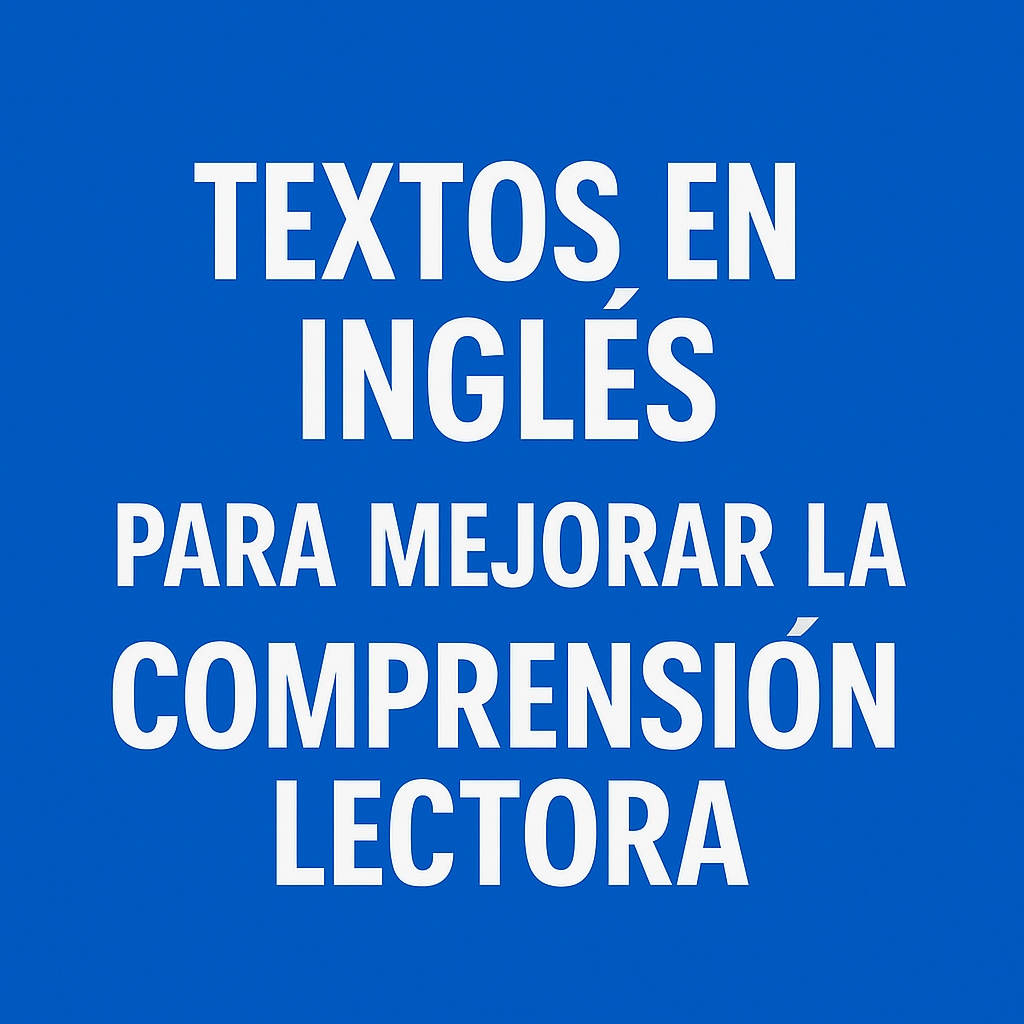 textos en ingles para mejorar comprension lectora